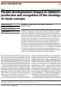 Cover page: Parallel developmental changes in childrens production and recognition of line drawings of visual concepts.