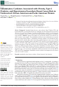 Cover page: Inflammatory Cytokines Associated with Obesity, Type-2 Diabetes, and Hypertension Exacerbate Breast Cancer Risk in Underserved African American and Latin American Women