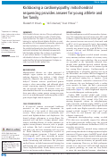 Cover page: Kickboxing a cardiomyopathy: mitochondrial sequencing provides answer for young athlete and her family