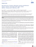 Cover page: <i>Mycobacterium chimaera</i> infections among cardiothoracic surgery patients associated with heater-cooler devices-Kansas and California, 2019.