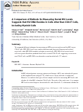 Cover page: A comparison of methods for measuring rectal HIV levels suggests that HIV DNA resides in cells other than CD4+ T cells, including myeloid cells