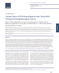 Cover page: Current State of PCR-Based Epstein-Barr Virus DNA Testing for Nasopharyngeal Cancer.