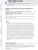 Cover page: Thickness network features for prognostic applications in dementia