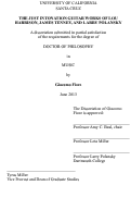 Cover page: The Just Intonation Guitar Works of Lou Harrison, James Tenney, and Larry Polansky