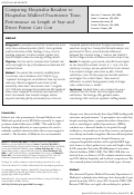 Cover page: Comparing Hospitalist-Resident to Hospitalist-Midlevel Practitioner Team Performance on Length of Stay and Direct Patient Care Cost