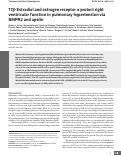 Cover page: 17β-estradiol and estrogen receptor-α protect right ventricular function in pulmonary hypertension via BMPR2 and apelin