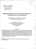 Cover page: Supporting ongoing user involvement in development via expectation-driven event monitoring