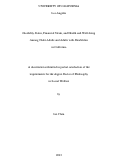 Cover page: Disability Status, Financial Strain, and Health and Well-being Among Older Adults and Adults with Disabilities in California