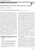 Cover page: Multimodal photoacoustic imaging: systems, applications, and agents