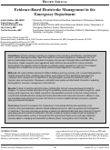 Cover page: Evidence-Based Heatstroke Management in the Emergency Department