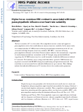 Cover page: Higher locus coeruleus MRI contrast is associated with lower parasympathetic influence over heart rate variability.