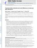 Cover page: Experienced discrimination and racial differences in leukocyte gene expression