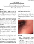 Cover page: Epidermoid Metaplasia of the Esophagus