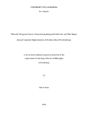 Cover page: When the Unexpected Arises: Characterizing Emergent Life Events and Their Impact during Community Implementation of Evidence-Based Psychotherapy