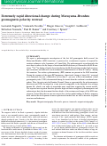 Cover page: Extremely rapid directional change during Matuyama-Brunhes geomagnetic polarity reversal