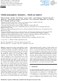 Cover page: Global atmospheric chemistry – which air matters