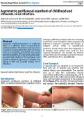 Cover page: Asymmetric periflexural exanthem of childhood and influenza virus infection.