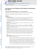 Cover page: An Analysis of Laser Therapy for the Treatment of Nonmelanoma Skin Cancer