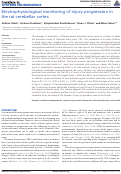 Cover page: Electrophysiological monitoring of injury progression in the rat cerebellar cortex