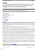 Cover page: The Relationship Between Exercise Habits and Stress Among Individuals With Access to Internet-Connected Home Fitness Equipment: Single-Group Prospective Analysis