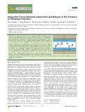 Cover page: Interaction Forces between Supported Lipid Bilayers in the Presence of PEGylated Polymers