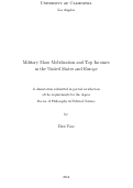 Cover page: Military Mass Mobilization and Top Incomes in the United States and Europe