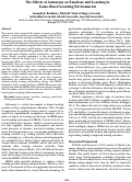 Cover page: The Effects of Autonomy on Emotions and Learning in
Game-Based Learning Environments