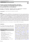 Cover page: Toxicity assessment of hexafluoropropylene oxide-dimer acid on morphology, heart physiology, and gene expression during zebrafish (Danio rerio) development.