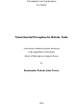 Cover page: Visual-Inertial Perception for Robotic Tasks