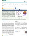 Cover page: Tuning Amorphous Selenium Composition with Tellurium to Improve Quantum Efficiency at Long Wavelengths and High Applied Fields