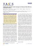 Cover page: Defining the Catechol-Cation Synergy for Enhanced Wet Adhesion to Mineral Surfaces