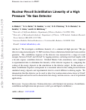 Cover page: Nuclear recoil scintillation linearity of a high pressure 4He gas detector