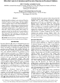 Cover page: Effortful Control of Attention and Executive Function in Preschool Children