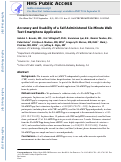 Cover page: Accuracy and Usability of a Self-Administered 6-Minute Walk Test Smartphone Application