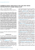 Cover page: Pharmacological induction of the 70-kDa heat shock protein protects against brain injury