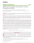 Cover page: SARS-CoV-2 Cardiac Involvement in Young Competitive Athletes.