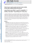 Cover page: Point-of-care C-reactive protein and risk of early mortality among adults initiating antiretroviral therapy