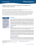 Cover page: Diagnostic assay to assist clinical decisions for unclassified severe combined immune deficiency