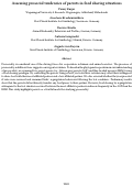 Cover page: Assessing prosocial tendencies of parrots in food sharing situations