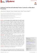 Cover page: Artificial Soils Reveal Individual Factor Controls on Microbial Processes