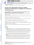 Cover page: The open versus blind weight conundrum: A multisite randomized controlled trial across multiple levels of patient care for anorexia nervosa