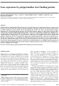 Cover page: Exon repression by polypyrimidine tract binding protein