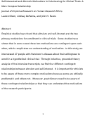 Cover page: Self-Interested and Altruistic Motivations in Volunteering for Clinical Trials: A More Complex Relationship