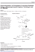 Cover page: Characterization of Prenylated C-terminal Peptides Using a Thiopropyl-based Capture Technique and LC-MS/MS.