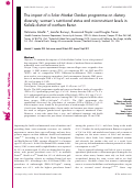 Cover page: The impact of a Solar Market Garden programme on dietary diversity, women’s nutritional status and micronutrient levels in Kalalé district of northern Benin