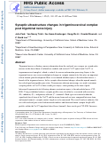 Cover page: Synaptic ultrastructure changes in trigeminocervical complex posttrigeminal nerve injury