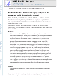 Cover page: Posttraumatic stress disorder and coping strategies in the postpartum period: A symptomics approach