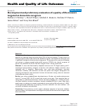 Cover page: Development and preliminary evaluation of a quality of life measure targeted at dementia caregivers