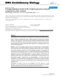 Cover page: A fungal phylogeny based on 82 complete genomes using the composition vector method