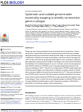 Cover page: Systematic and scalable genome-wide essentiality mapping to identify nonessential genes in phages.